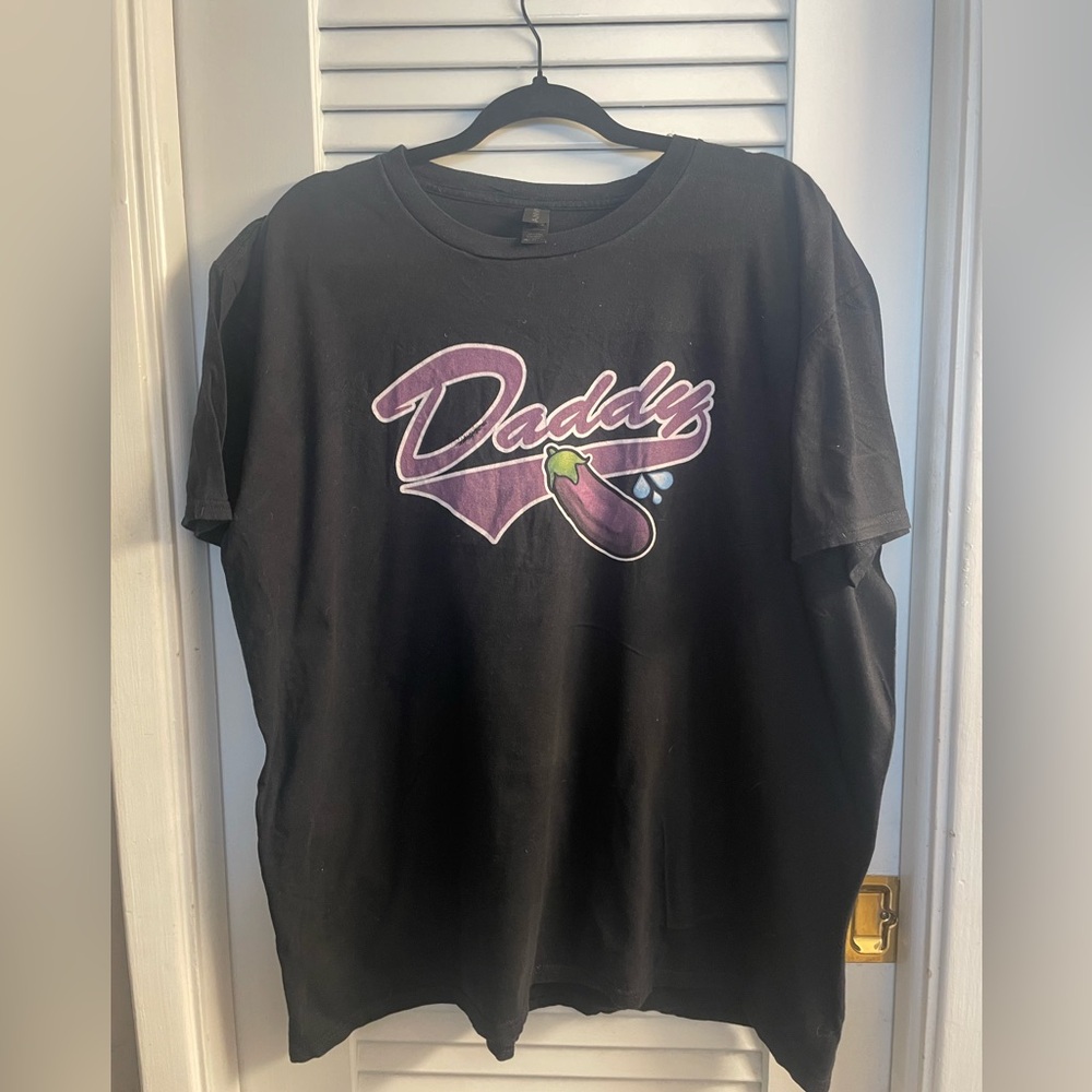 XXL 2X “Daddy” eggplant emoji shirt - nothing more to say